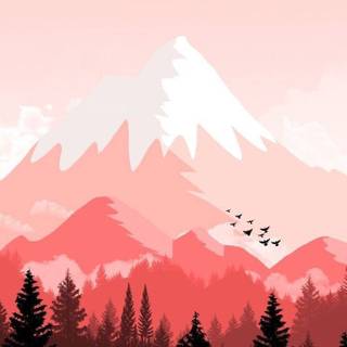 Minimalist landscape phone wallpaper