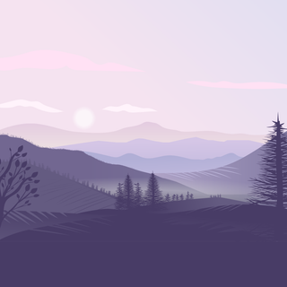 Minimalist landscape phone wallpaper