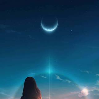 Anime sunrise phone wallpaper