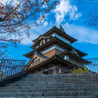 Japanese castle 4k wallpaper