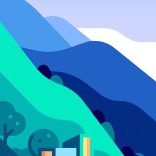 Minimalist landscape phone wallpaper