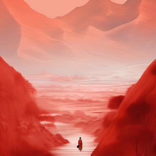 Minimalist landscape phone wallpaper