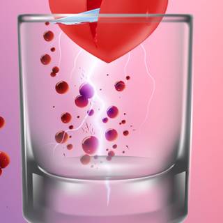 Broken heart iPhone wallpaper