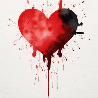 Broken heart iPhone wallpaper