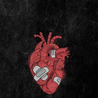 Broken heart iPhone wallpaper