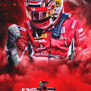 Charles Leclerc phone wallpaper