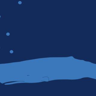 Whale cartoon wallpaper