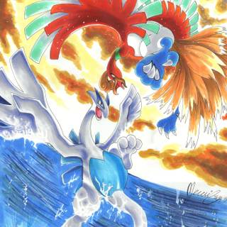 Lugia iPhone wallpaper