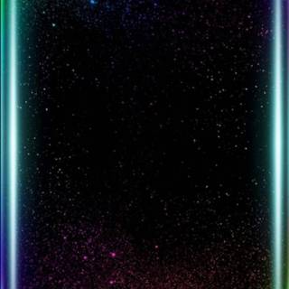 iPhone neon border wallpaper