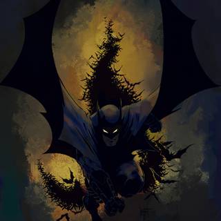 Batman art iPhone wallpaper