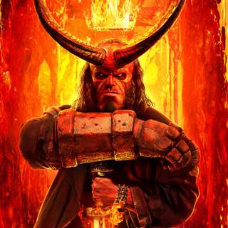 Hellboy phone wallpaper