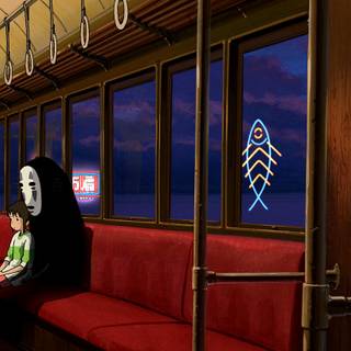 Spirited Away train wallpaper