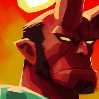 Hellboy phone wallpaper