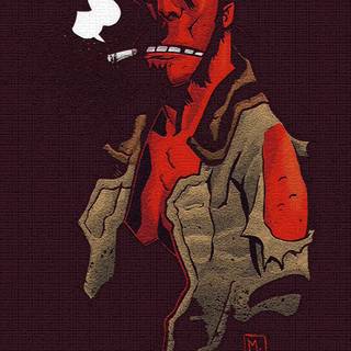 Hellboy phone wallpaper