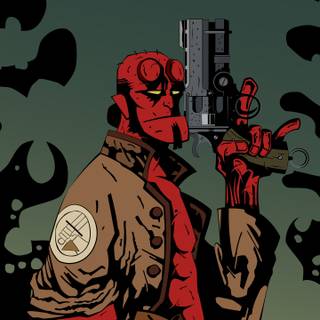 Hellboy phone wallpaper