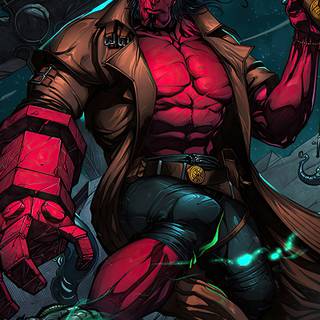 Hellboy phone wallpaper