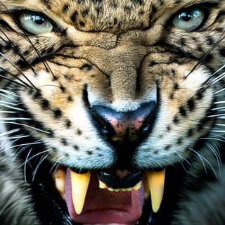 iPhone X leopard wallpaper