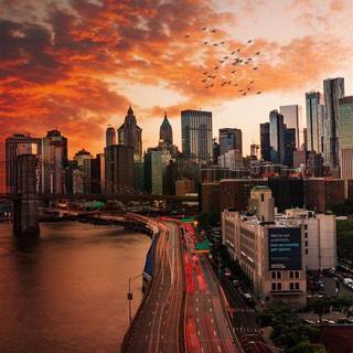 iPhone X sunset wallpaper