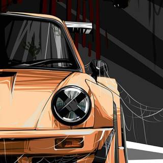 Cars cartoon iPhone wallpaper