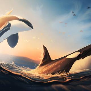 Desktop orcas wallpaper