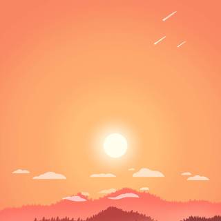 iPhone X sunset wallpaper