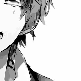 Crying anime phone wallpaper