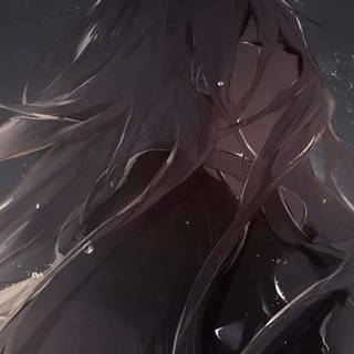 Crying anime phone wallpaper