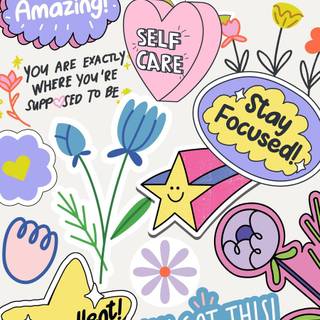 Phone sticker wallpaper