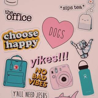 Phone sticker wallpaper