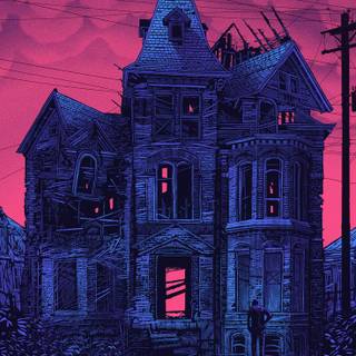 Haunted mansion iPhone wallpaper