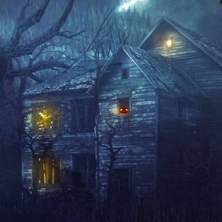 Haunted mansion iPhone wallpaper