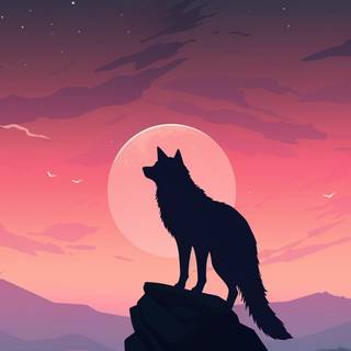 Wolf iPhone X wallpaper