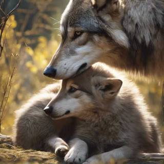 Wolf iPhone X wallpaper