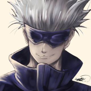 Gojo drawing wallpaper