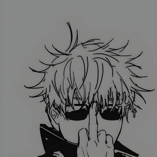 Gojo drawing wallpaper