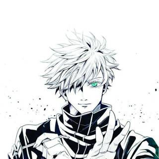 Gojo drawing wallpaper