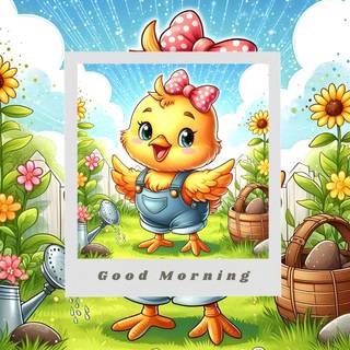 Morning cartoon wallpaper