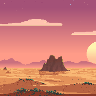 Pixel art game wallpaper