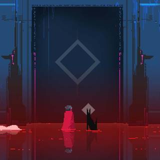 Pixel art game wallpaper