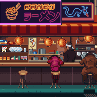 Pixel art game wallpaper