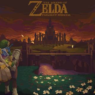 Pixel art game wallpaper