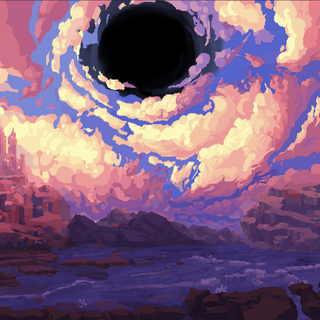Pixel art game wallpaper