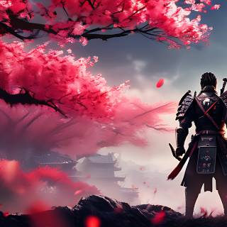 Ghost of Tsushima logo wallpaper