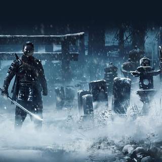 Ghost of Tsushima logo wallpaper