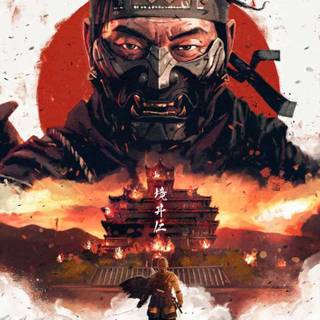 Ghost of Tsushima logo wallpaper