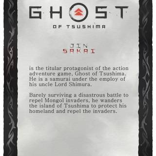 Ghost of Tsushima logo wallpaper