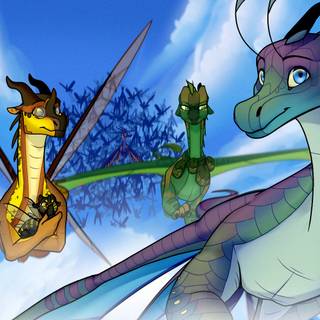 Wings of Fire Silkwing wallpaper