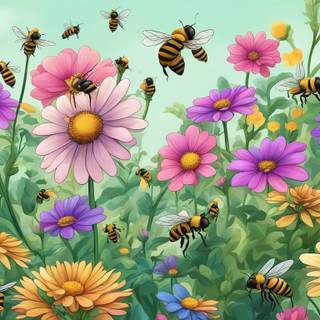 Pollination agents wallpaper