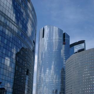 Blue building wallpaper