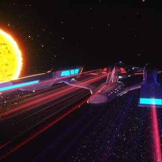 Warp speed wallpaper